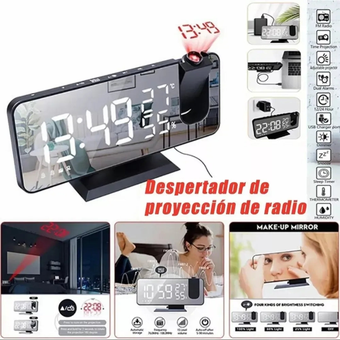 RELOJ PROYECTOR LED