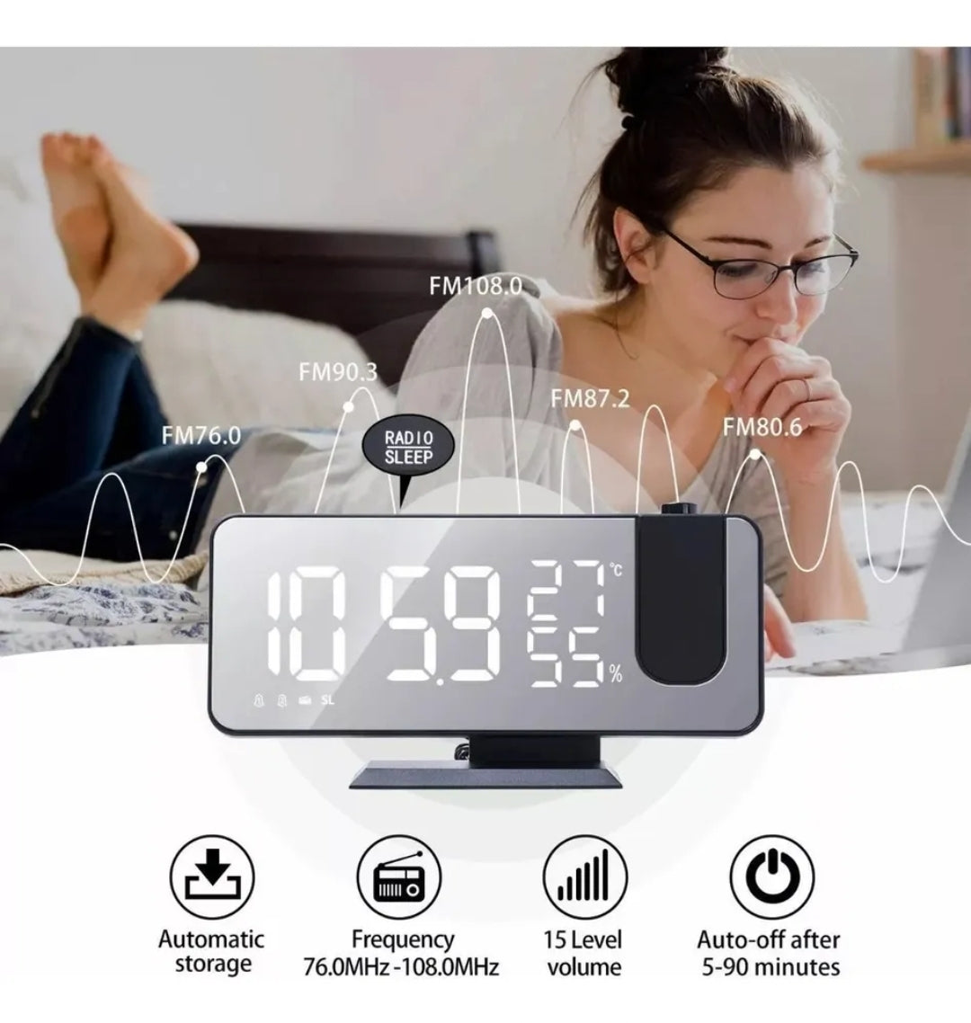 RELOJ PROYECTOR LED
